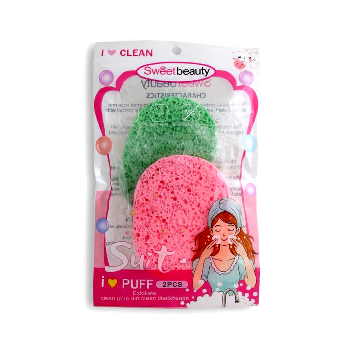 Texture Facial Puff (Pack Of Two) - Clean Pore Dirt And Blackheads_nuvarpk_pakistan