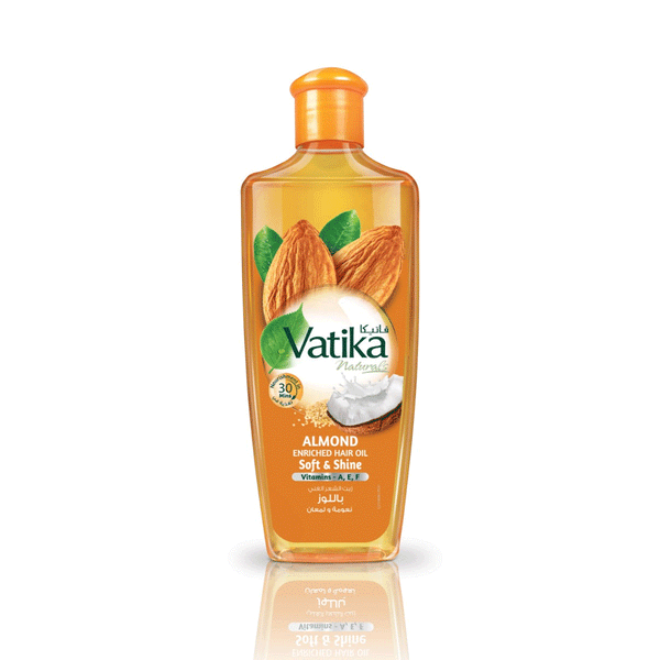 Vatika Natural Almond Enriched Hair Oil Soft & Shine 240ML (Pakistan)