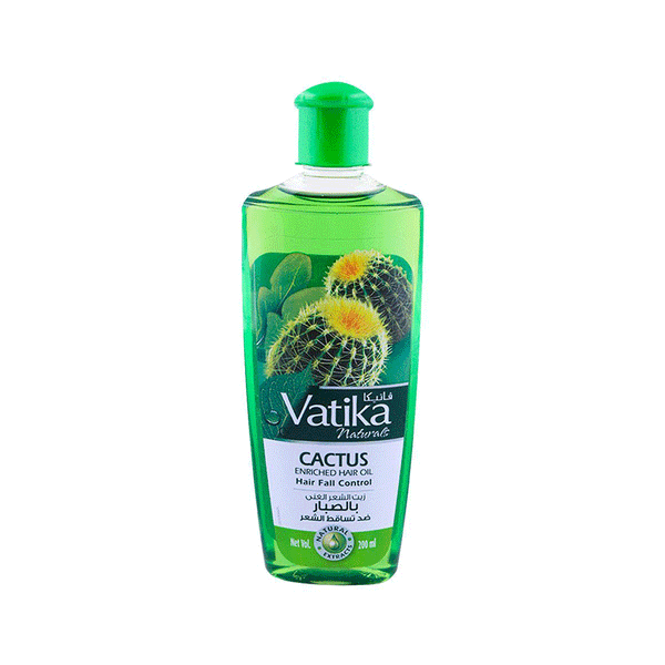 Vatika Natural Cactus Enriched Hair Oil Hair Fall Control 240ML (Pakistan)