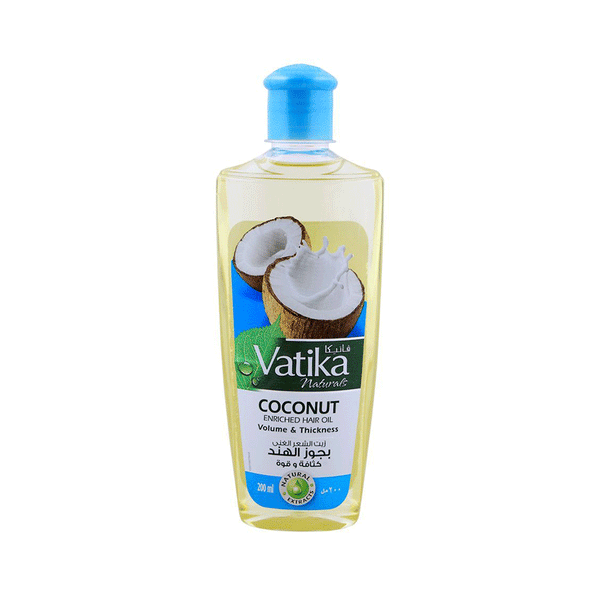 Vatika Natural Cocount Enriched Hair Oil Volume & Thickness 240ML (Pakistan)