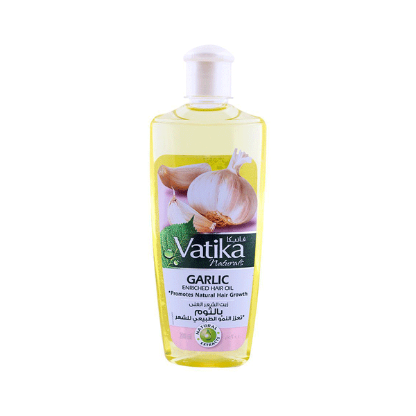 Vatika Natural Garlic Enriched Hair Oil Promotes Natural Hair Growth 240ML (Pakistan)