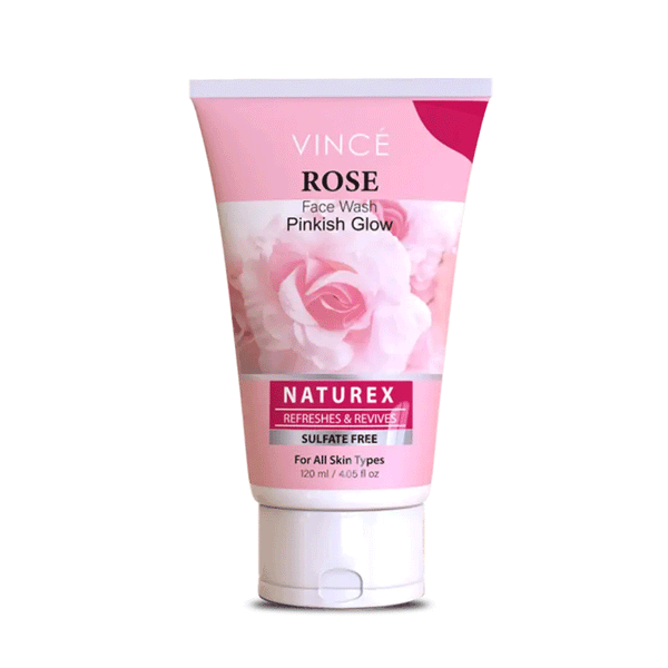 Vince Rose Face Wash Pinkish Glow 120ML