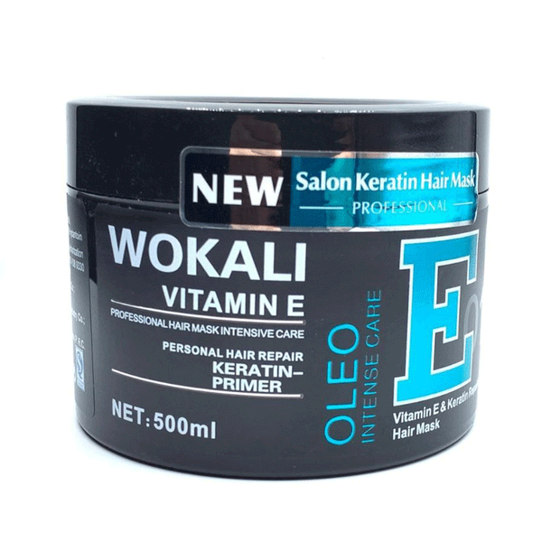 Wokali Oleo Intense Care Vitamin E & Keratin Repairing Hair Mask 500ML