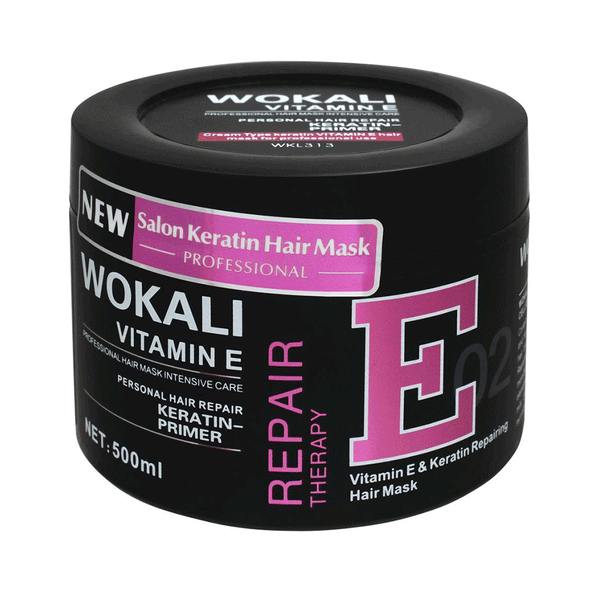 Wokali Vitamin E & Keratin Repairing Hair Mask 500ML