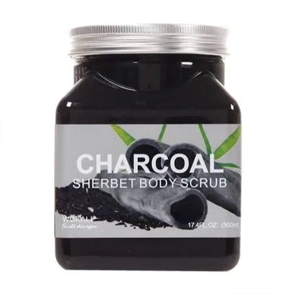 Wokali Charcoal Sherbet Body Scrub 350ml_nuvaripk_pakistan