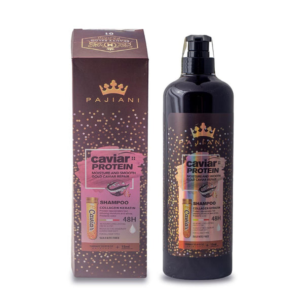 Pajiani Cavier Protein Moisture and Smooth Gold Caviar Repair Shampoo - 1000 ML