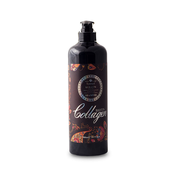 Luesui Keratin Shampoo Argan Oil Biotin & Collagen Shampoo 900ML