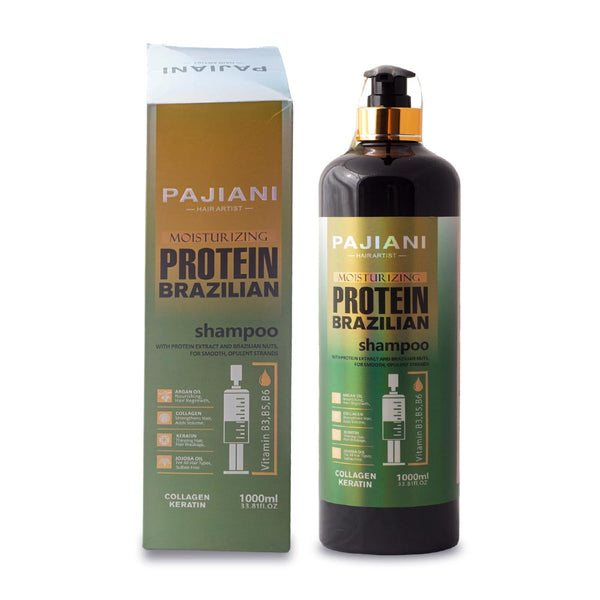 Pajiani Moisturizing Protein Brazilian Shampoo - 1000 ML (Sea Green)