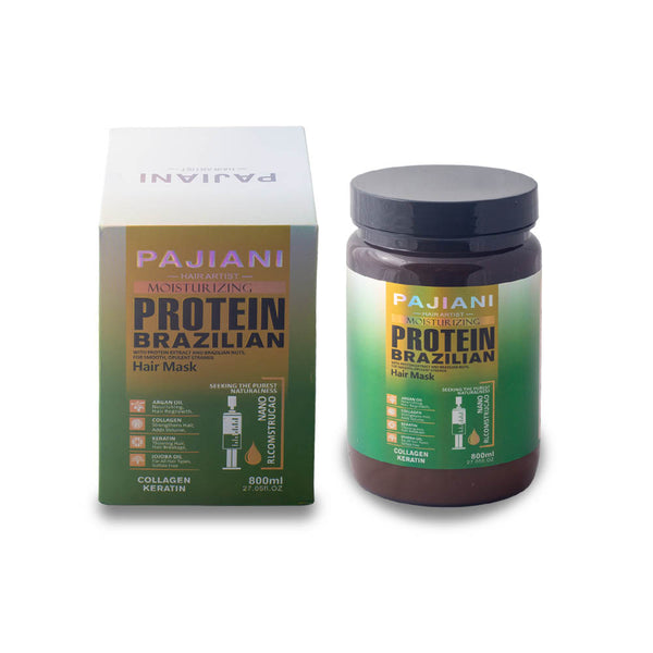 Pajiani Moisturizing Protein Brazilian Hair Mask 800ML (Sea Green)