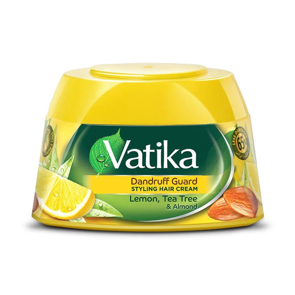 Vatika Natural Hair Styling Cream Dandruff Guard (Lemon, Tea Tree & Almond) - 140ML