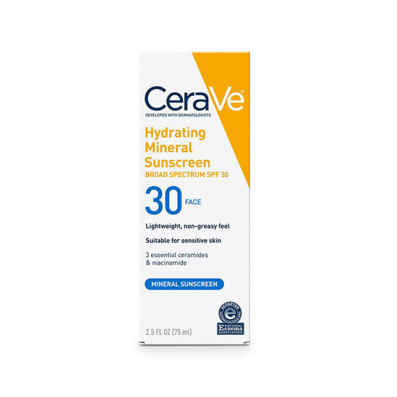 Cerave Hydrating Mineral Sunscreen SPF 30 – Nuvari