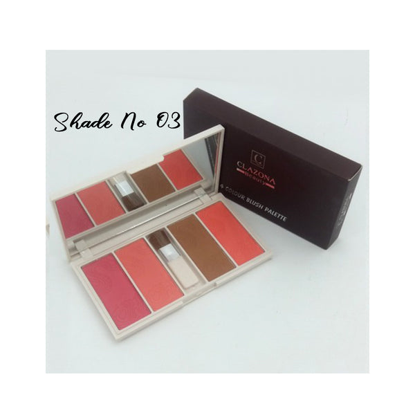 Clazone Beauty 4 Color Blush Palette (Shade 03)
