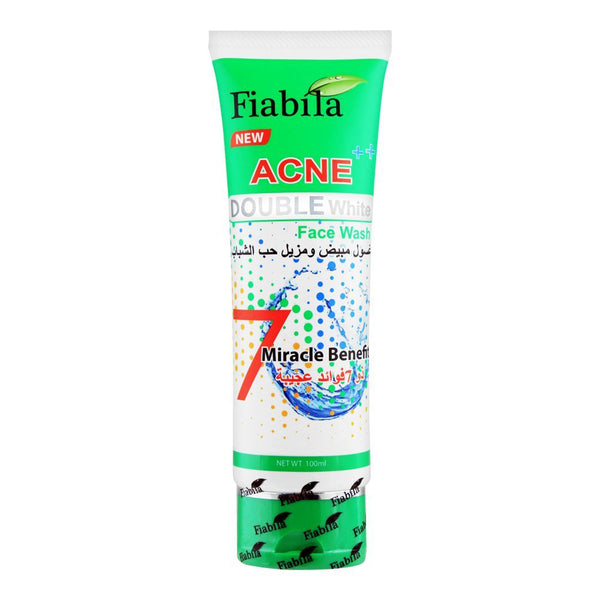 Fiabila Face Wash New Acne Double White 7 Miracle Benefit (Green)