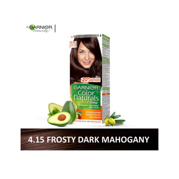 Garnier Color Naturals Creme Nourishing Permanent Hair Color (4.15 Frosty Dark Mahogany)