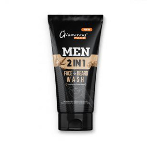 Glamorous New Men 2 In 1 Face & Beard Wash