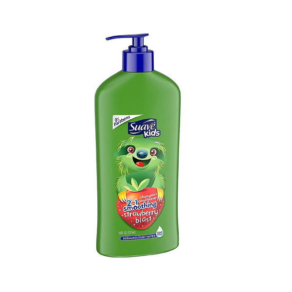 Suave Kids 2 in 1 Shampoo + Conditioner Smoothing Strawberry Blast